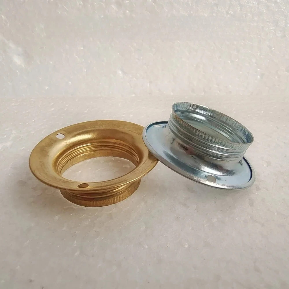 Anneau de support de lampe vintage E14, pendentif industriel bricolage, base d'ampoule avec anneau, douille à vis rétro, raccord adaptateur, douille