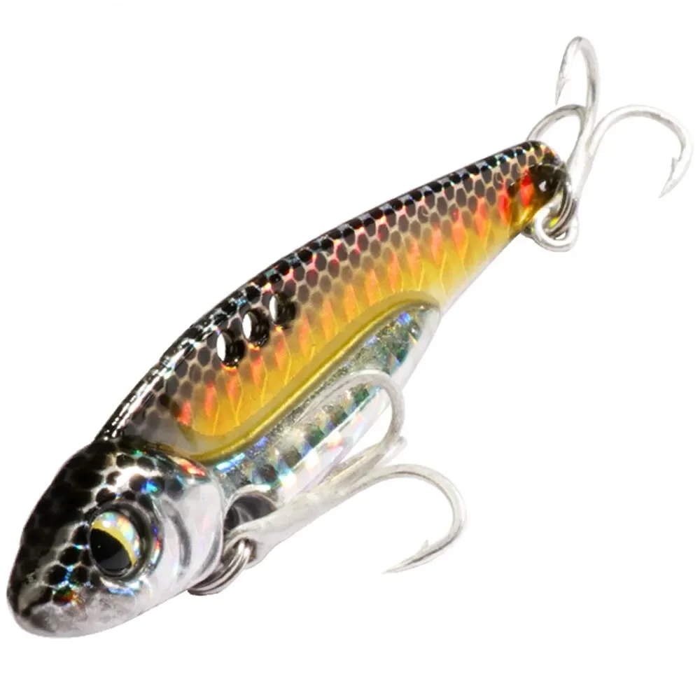 VIB Fishing Lure 7g 10g 18g Metal Jig Sinking Blade Cast Treble Hook Spinner Spoon VIBRATION Spin Tackle Pesca Wobbler Hard Bait — zdjęcie 2