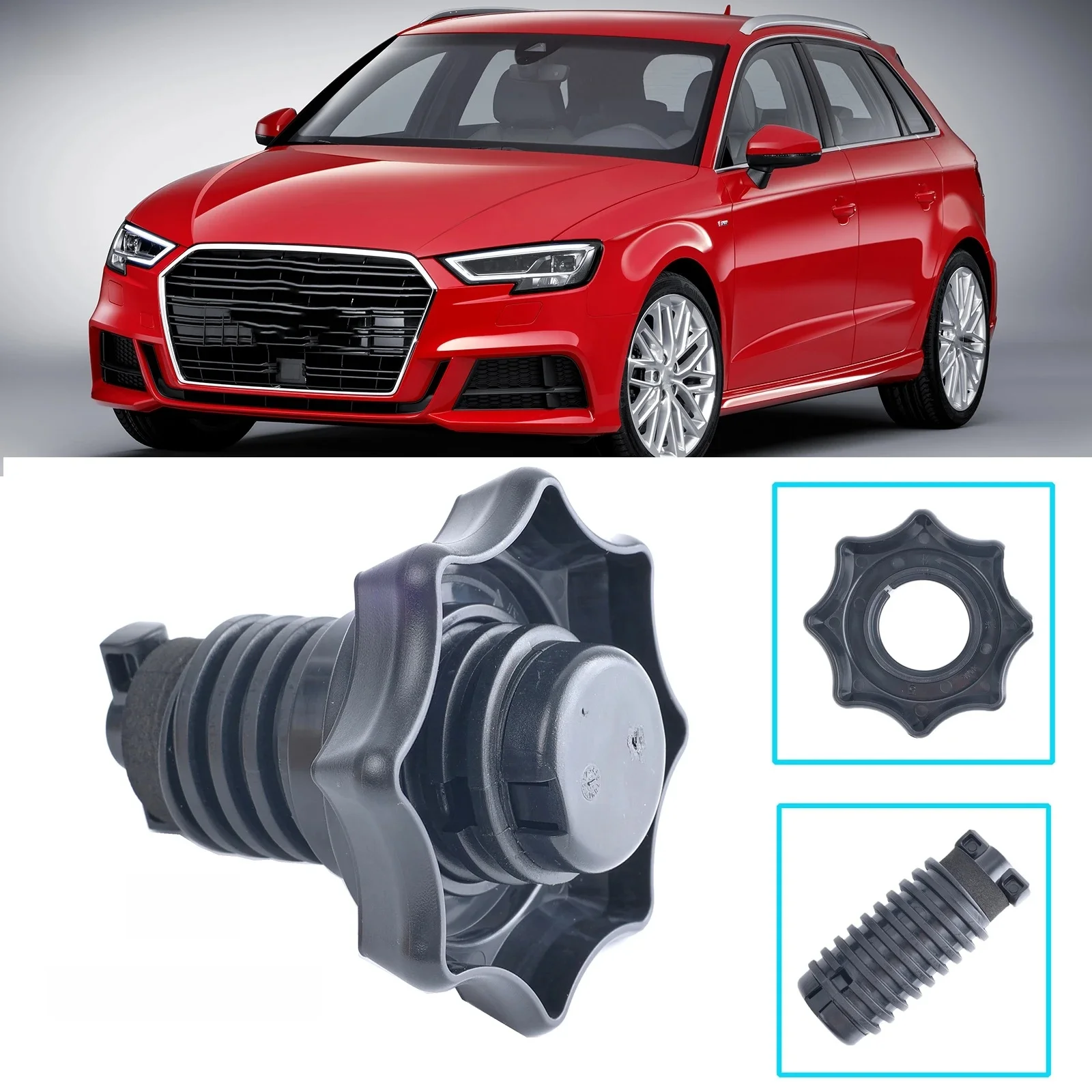 Support de pneu de roue de secours pour AUDI A3 8P 8V Q7 4L RS3, fixation de vis de montage, boulon de retenue, accessoires de voiture en plastique noir 1KD 803899