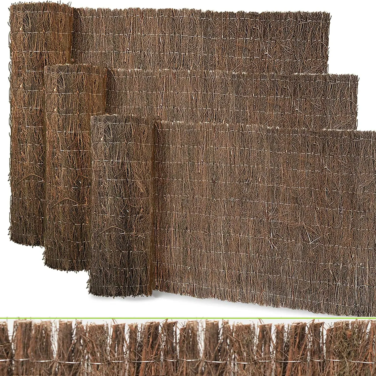Heidekrautmatte 3m Sichtschutzmatte Balkon Sichtschutz Garten Sichtschutz Windschutz Sichtschutzzaun Zaunblende Naturzaun Heidematte