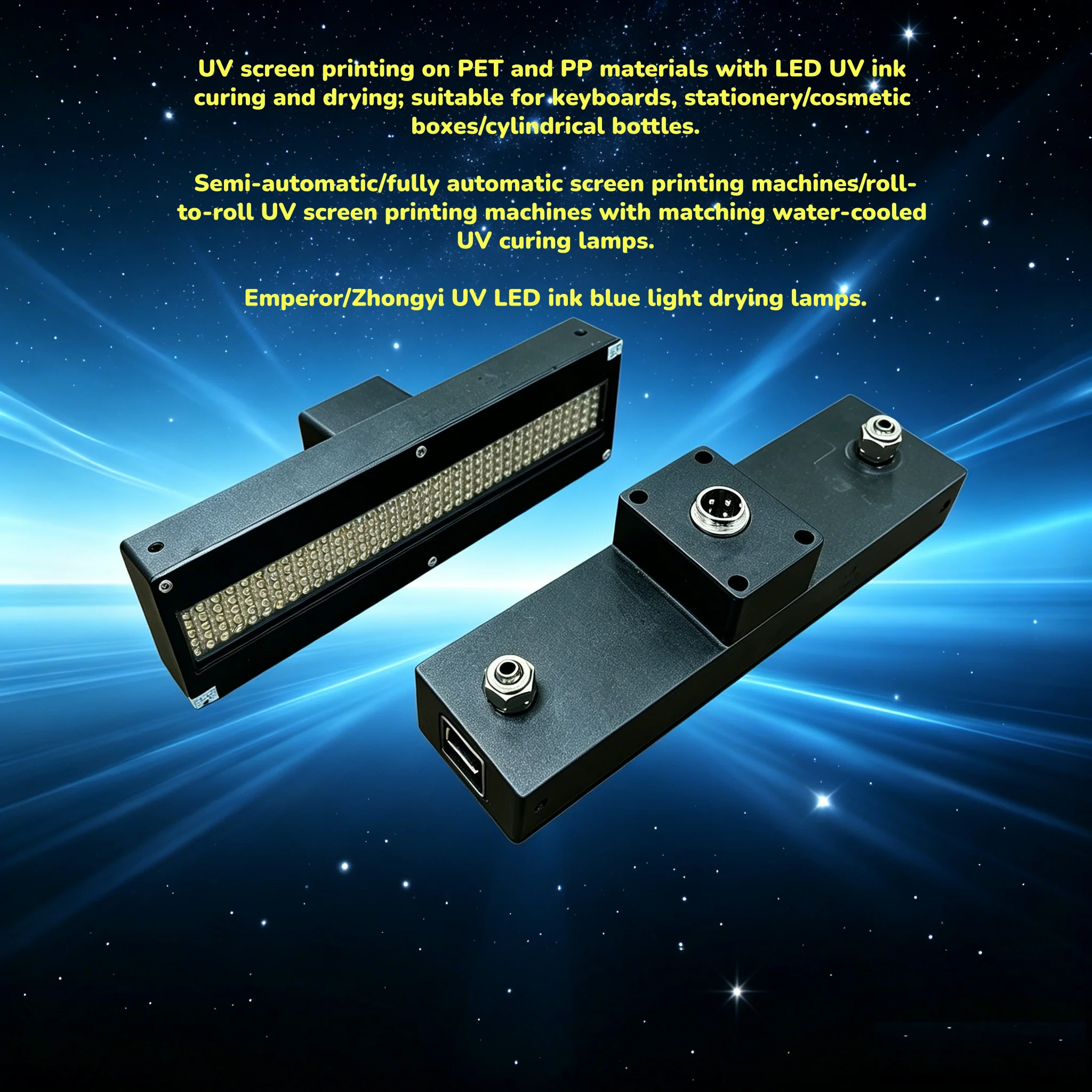 395nm high power uv led for Toshiba CE4M Ricoh G5 G6 Seiko UV Flatbed Screen Printing Label Machine and Adhesive Curing