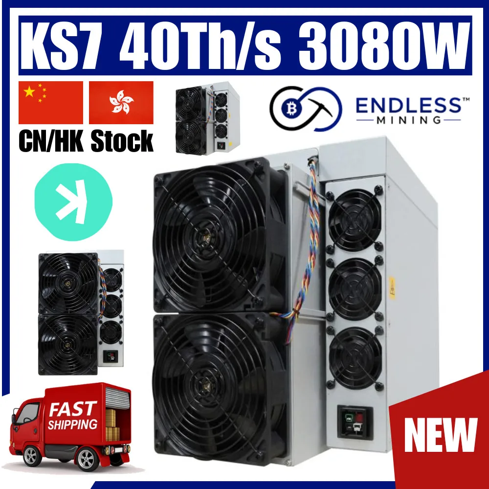 

TT BUY NOW Bitmain Antminer KS7 40Th/s 3080W – KAS Miner – Input Voltage 220~277V | Endless