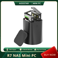 AOOSTAR R7 NAS Mini PC, AMD Ryzen 7 5825U 8 Cores Max 4.5GHz, 16GB DDR4 RAM 512GB SSD, WiFi 6 Bluetooth 5.2, 1*TF Card Slot