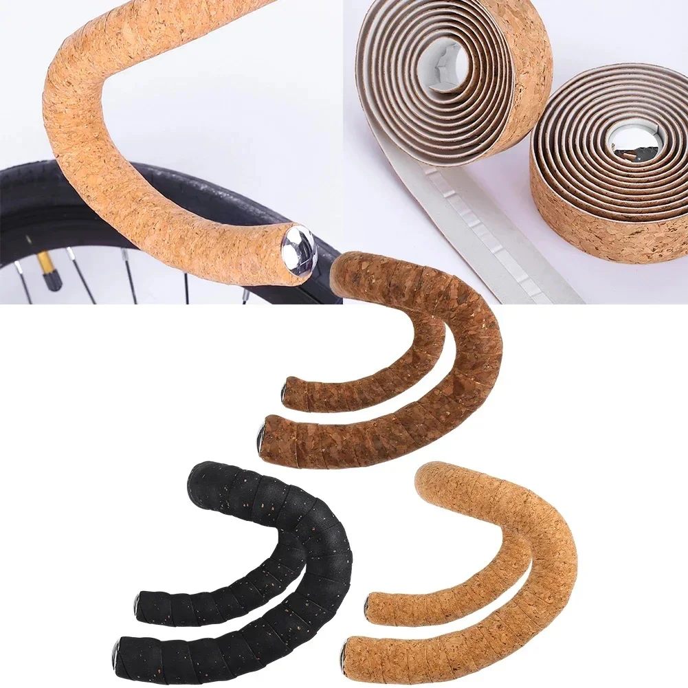 AliExpress Bicycle Handlebar Strap Cycling Handlebar Tape Wood Grain Tape Road Bike Cork Handlebar Belt Accessories