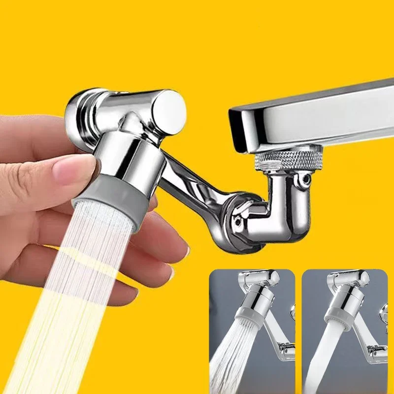 Universal Rotatable Extension Faucet Sprayer Head, Water Tap Bico, Banheiro Tap Extend Adapter,
