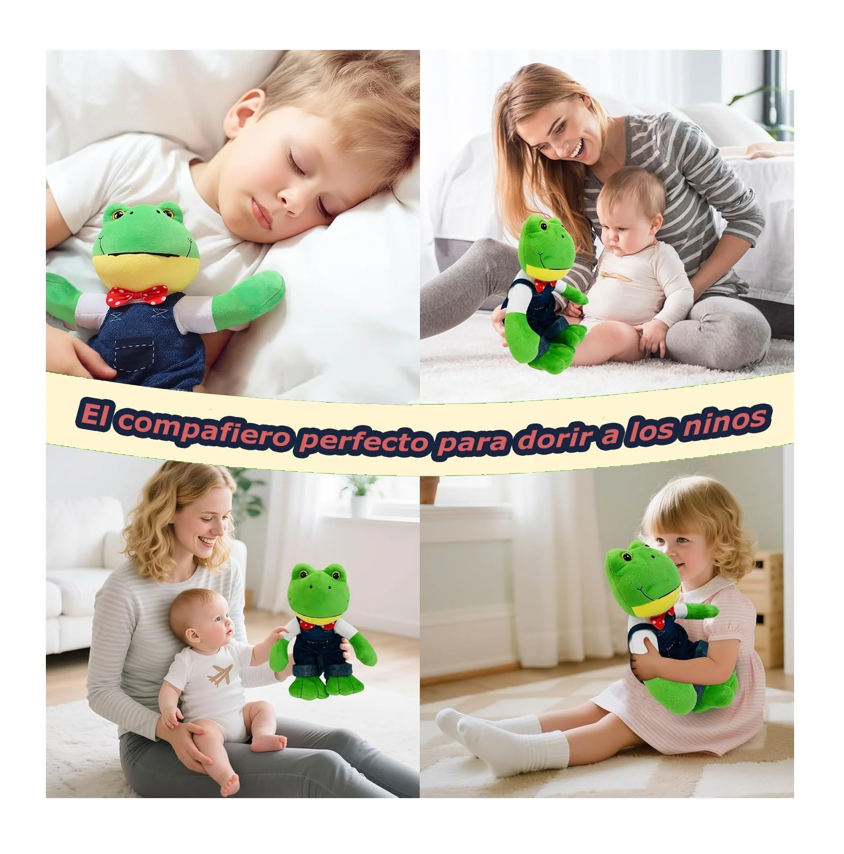 لعبة ريني فراج القطيفة 30 سم أخضر أزرق عموما #4