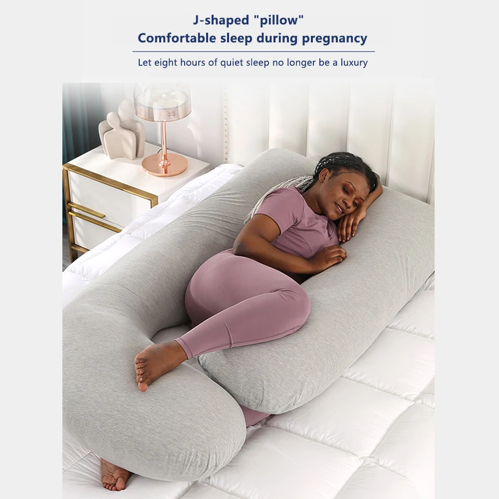 MAMIJOY-almohada de embarazo en forma de J, 175x65cm, cojín para dormir para mujeres embarazadas, almohada de maternidad y embarazo para mamá MP10