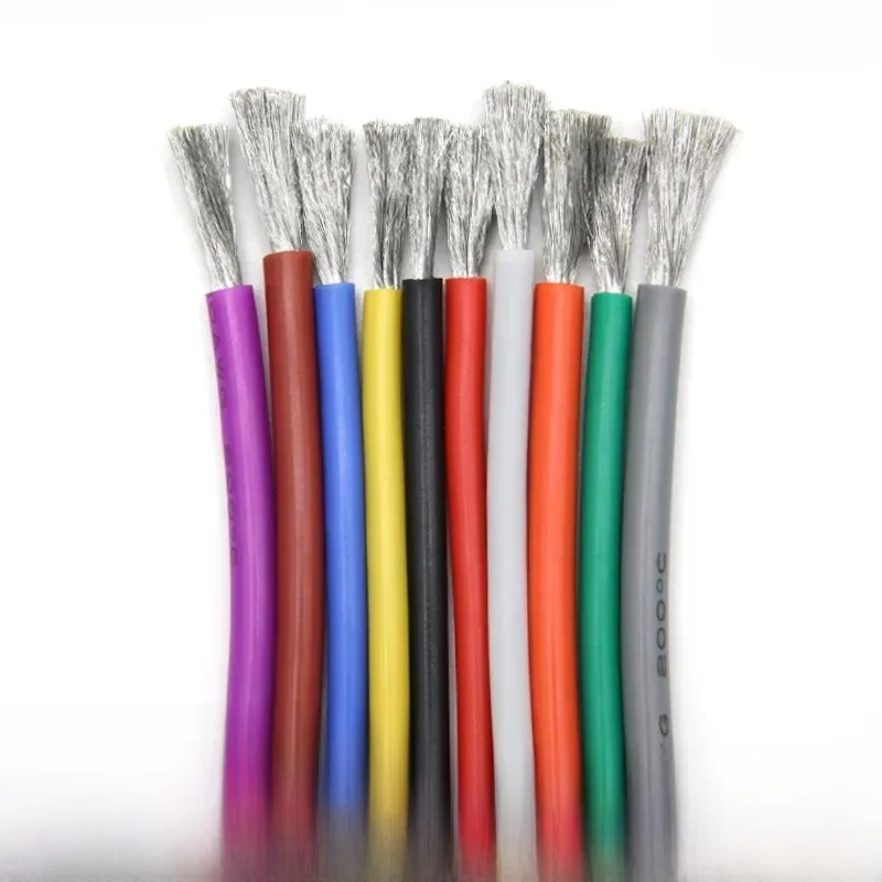 1M/5M Hittebestendige kabel 30 28 26 24 22 20 18 16 15 14 13 12 10 AWG Ultrazachte siliconendraad Hoge temperatuur flexibel koper - afbeelding 2