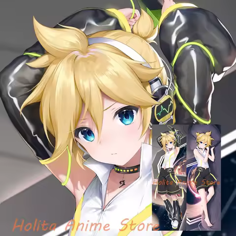 Dakimakura Len Shota Boy Anime Double-sided Print Life-size Body Pillow Cover Pillowcase