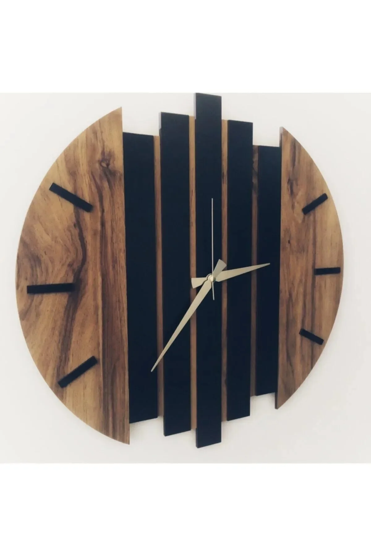 Modern Wooden Wall Clock 50cm