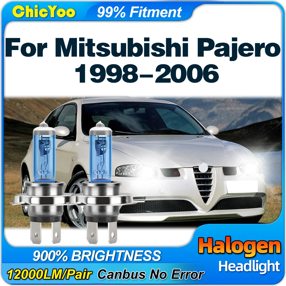 

Super Bright Car Light 12000LM Auto Halogen Headlights Bulbs 12V 6000K For Mitsubishi Pajero 1998-2001 2002 2003 2004 2005 2006