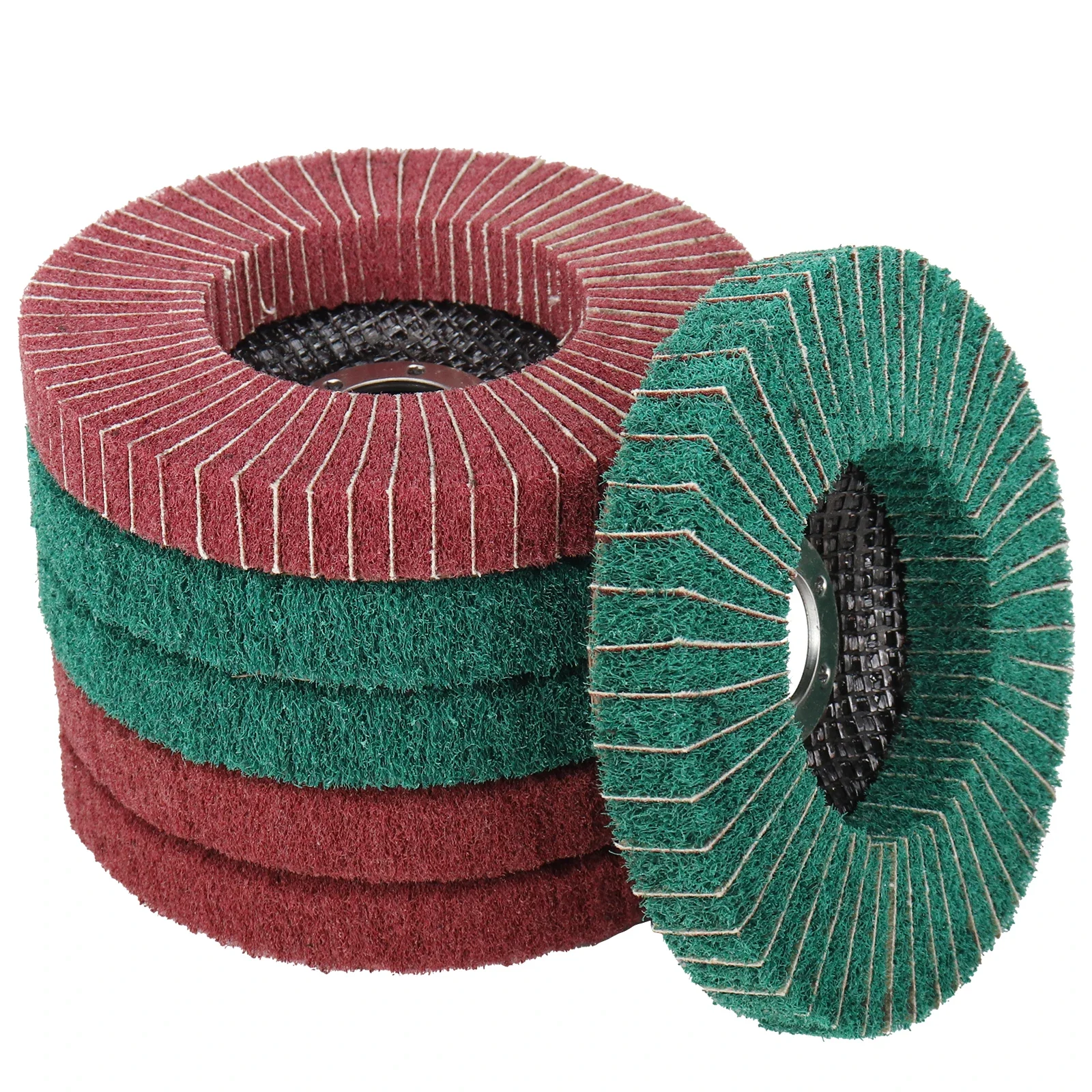 SIFANG szlifierka kątowa tarcza szlifierska z klapką tarcza polerska z włókna nylonowego 4 ''/4,5''/5'' P120-P320 do metalu stal nierdzewna — zdjęcie 2