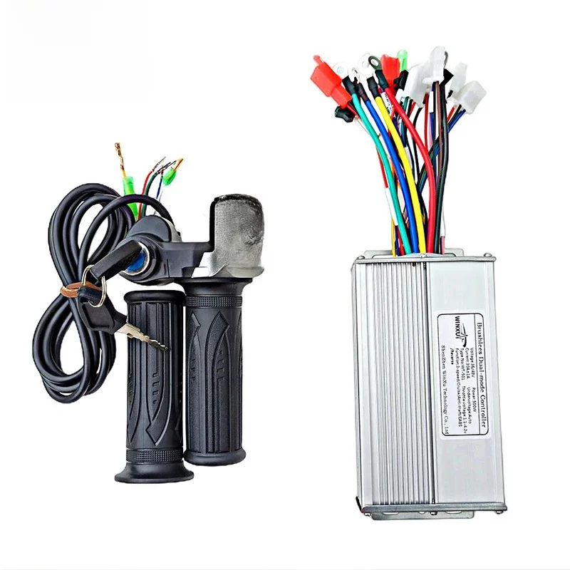 AliExpress NONE 36V 48V 60V 500W 30A E-Scooter Brushless Motor Universal Controller LCD Speed Display Throttle Set for Electric Bicycle Repair