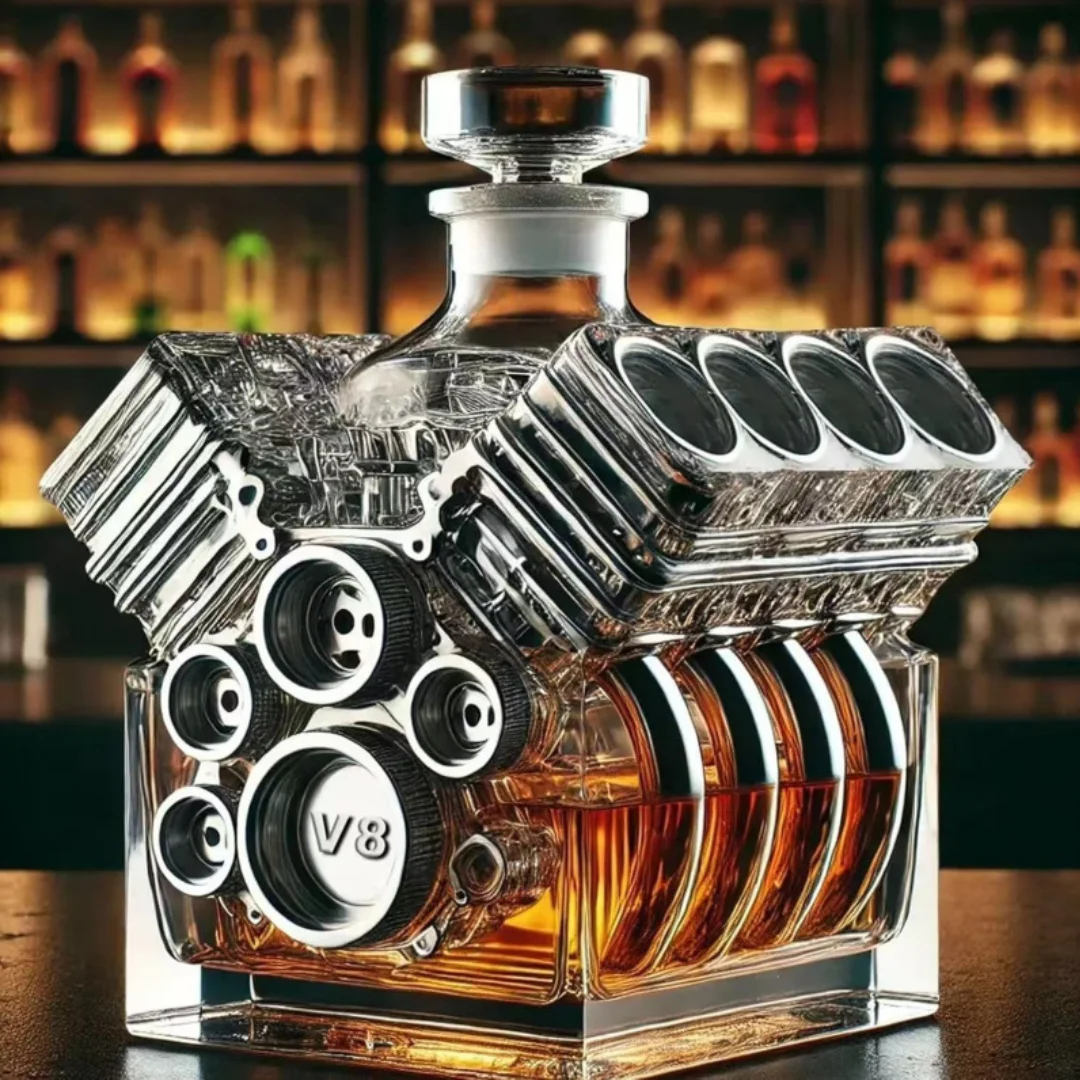 

Металлическая банка V8, графин для спирта с двигателем, бутылка для виски с уплотнительной крышкой в виде самолета, крутая форма автомобиля, скотч, бурбон, контейнер для спиртных напитков