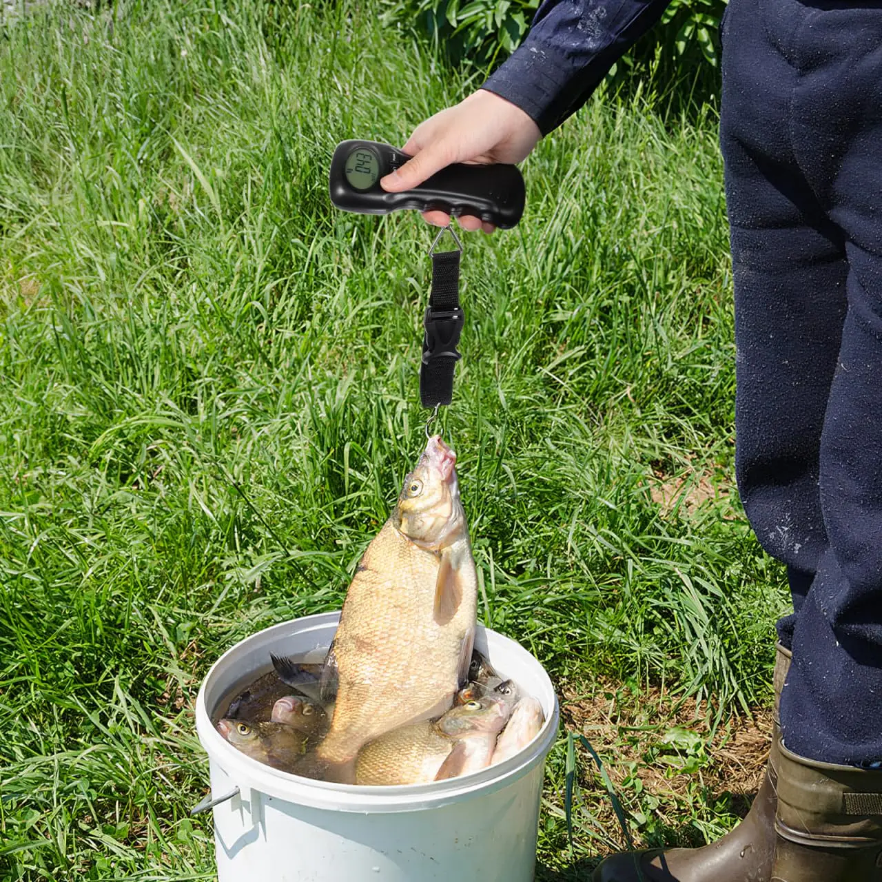 

Portable Digital Luggage Scale with Hook, Compact Travel Suitcase Weight Scale, Lightweight, Accurate LCD Display, Hook Scale