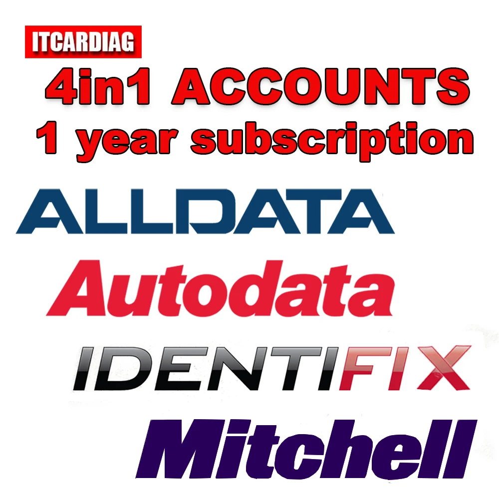 Alldata Autodata Identifix Mitchell One Year Online Account 4in1 Auto Repair Software Updatable Online All Data Car Parts Lookup