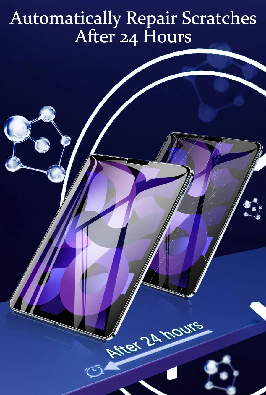 2 Stück Hydro gel folie für iPad Pro 11 12,9 Luft 4 5 13 10,2 Displays chutz folie für iPad Mini 6 2 3 9,7 9 Genration nicht Glas – Detail 5