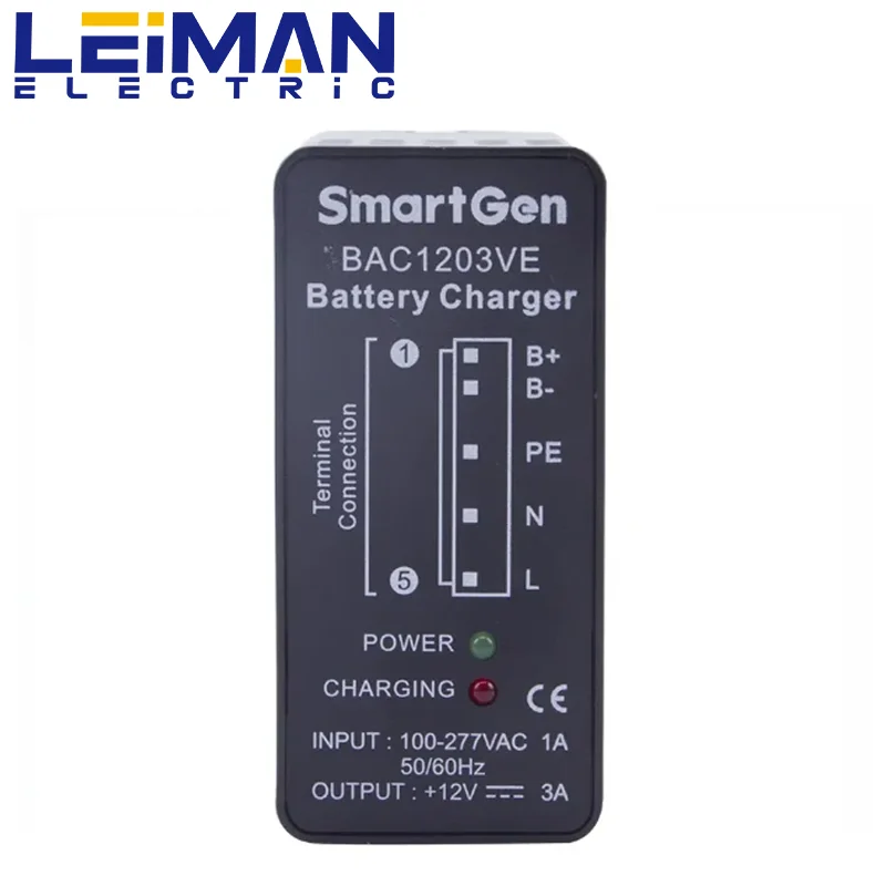 SmartGen BAC1203VE 3A 12V Generator Battery Charger Intelligent Float Battery Charger Module Genset Parts