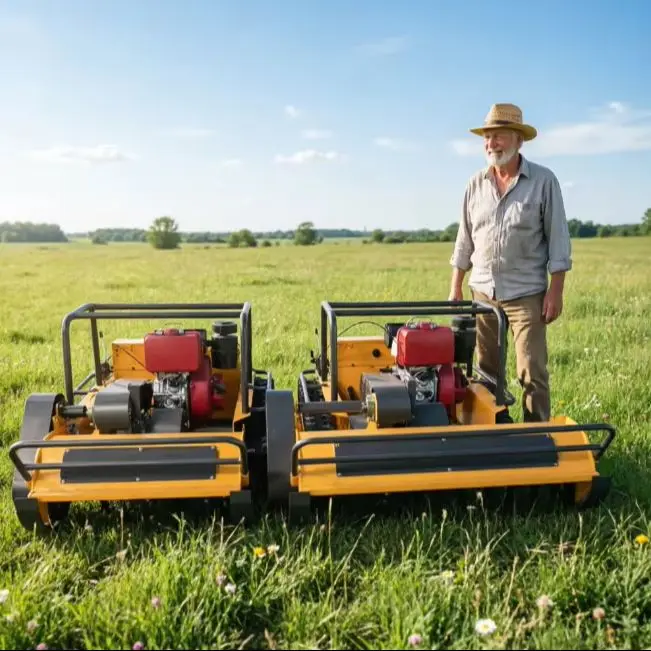

Custom Flail-Type All-Terrain Robotic Mower Remote-Controlled Diesel-Powered Lawnmower 800-1200mm CE EPA Certified