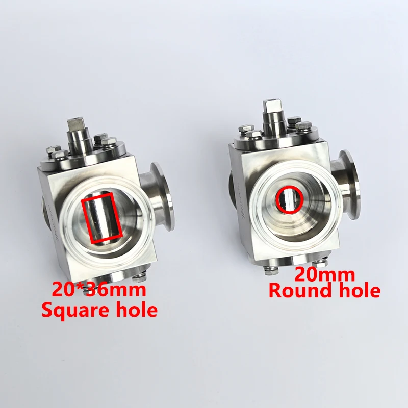 Pneumatic three-way rotary valve Filling machine rotary valve Filling machine valve fluid food sanitary valve