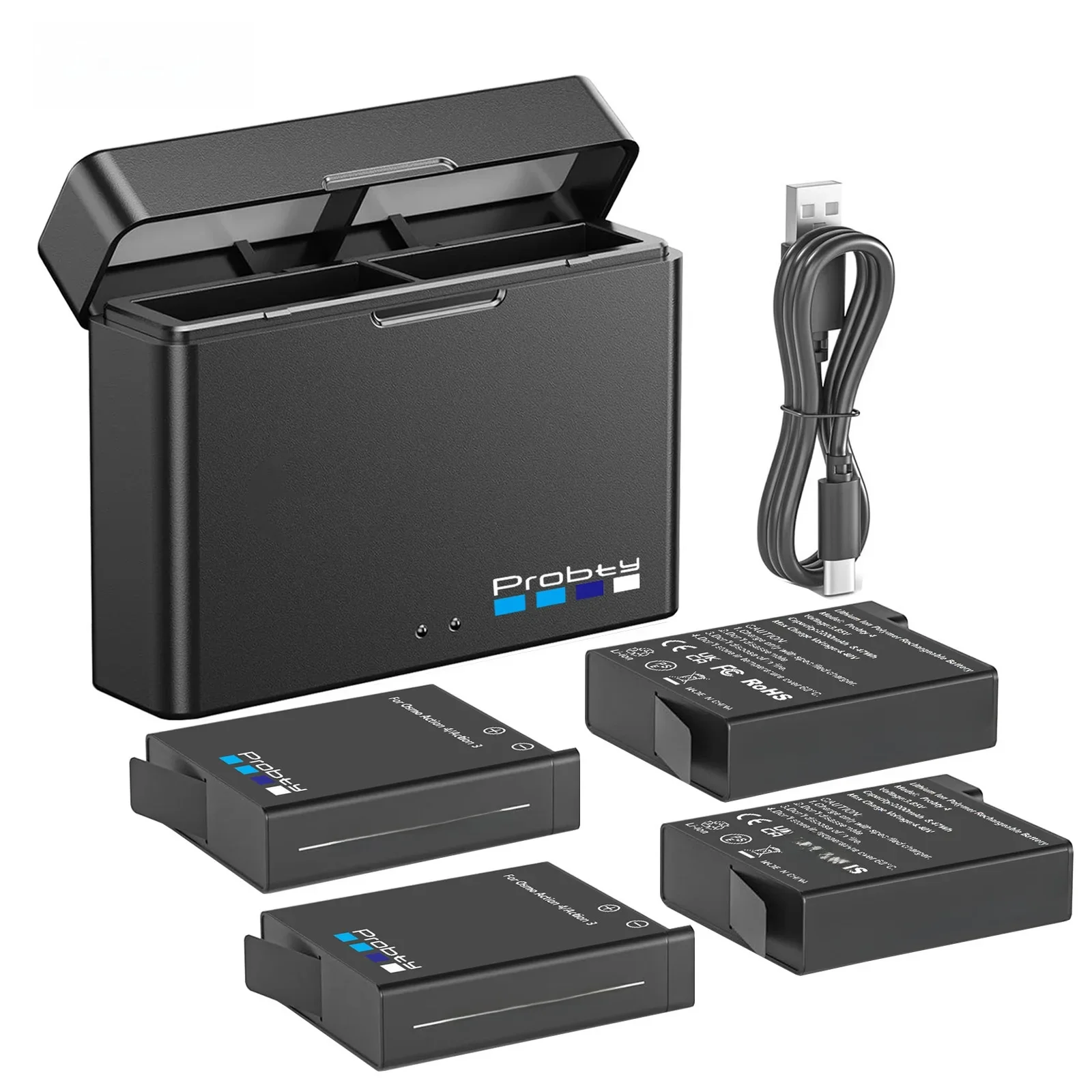 Voor DJI Osmo Action 6 Action 5 Pro/4 Camera Batterij 2200mAh Batterijen En Oplader Voor DJI Osmo Action 4/3 Osmo 360 Batterij - afbeelding 2