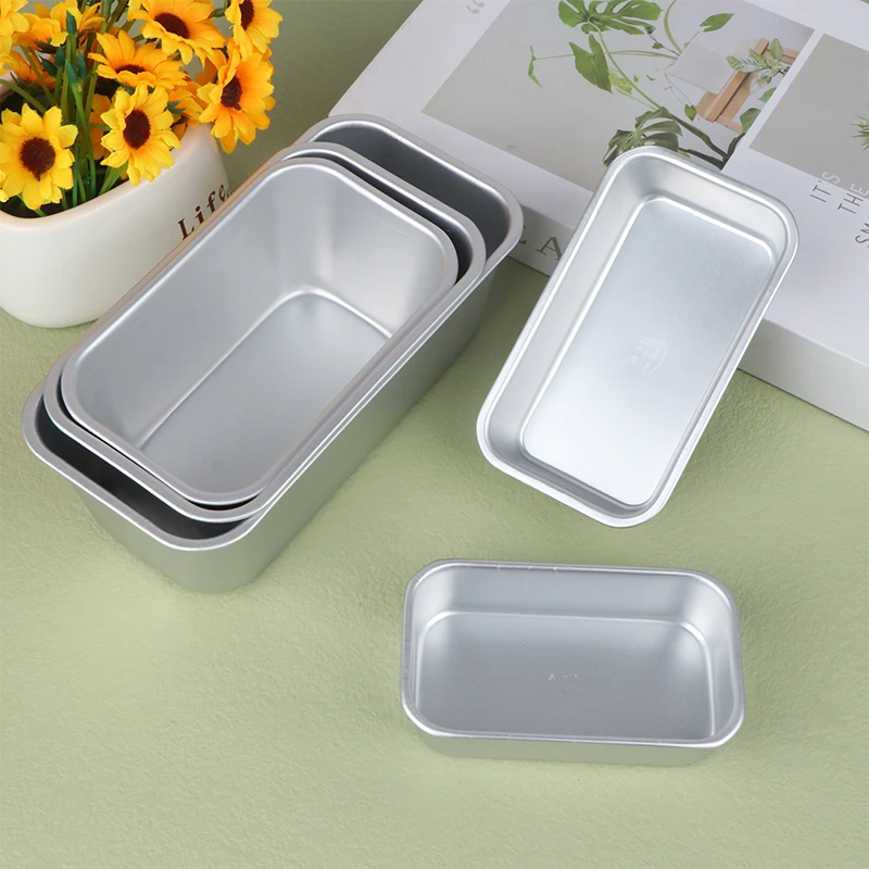 11-20cm Rectangle Cake Mold Aluminum Alloy Bread Dessert Mould Non-stick DIY Cake Bakeware Brownie Mold for Kitchen Baking