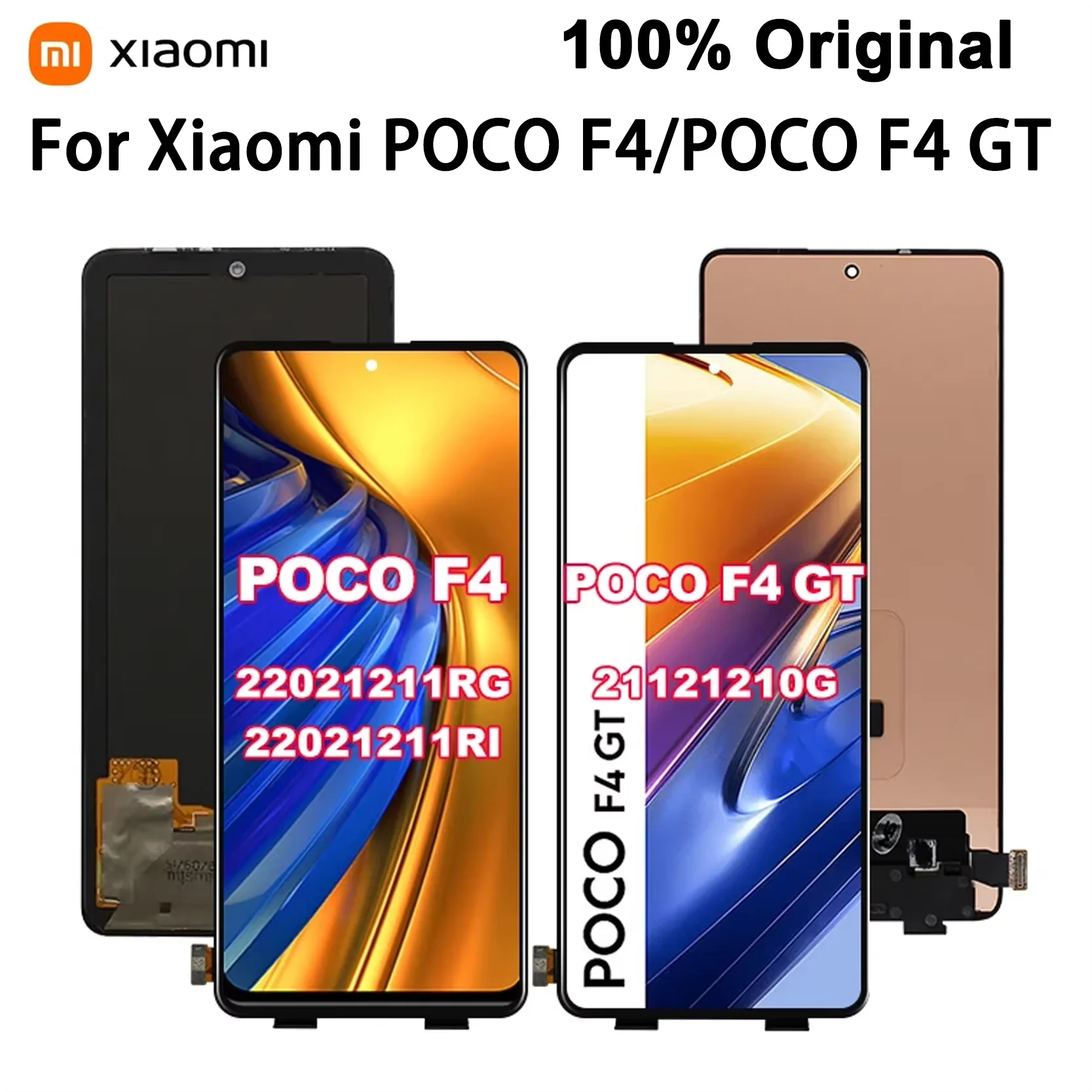 

Original Xiaomi POCO F4/F4 GT LCD 6.67" Display Touch Screen 22021211RG 22021211RI Display Parts Components Accessories