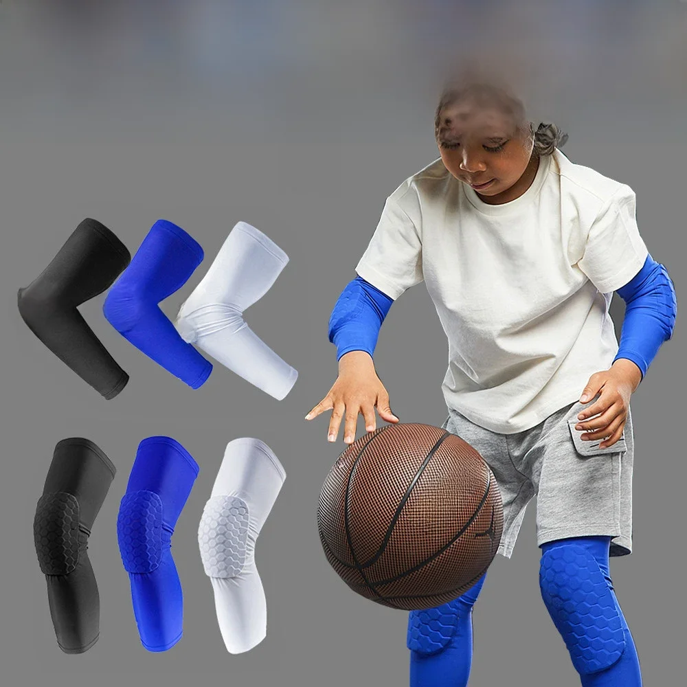 AliExpress MTATMT 1Pcs Sports Elbow Pads for Kids Youth Honeycomb Knee Compression Sleeves for Basketball, Football, Volleyball, Cycling