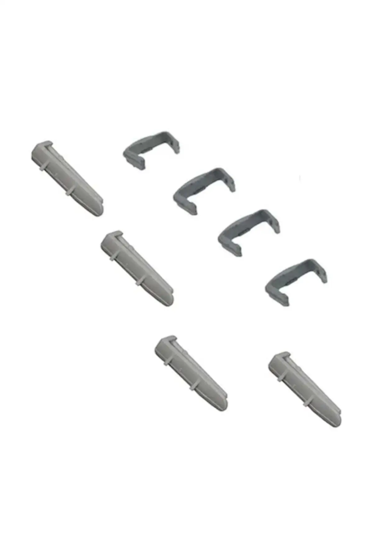 8-Piece Front-Rear Guardrail Covers Front-Rear Rail Cover Set FOR Arcelik Beko Altus Dishwasher Accessory Dishwasher Spare