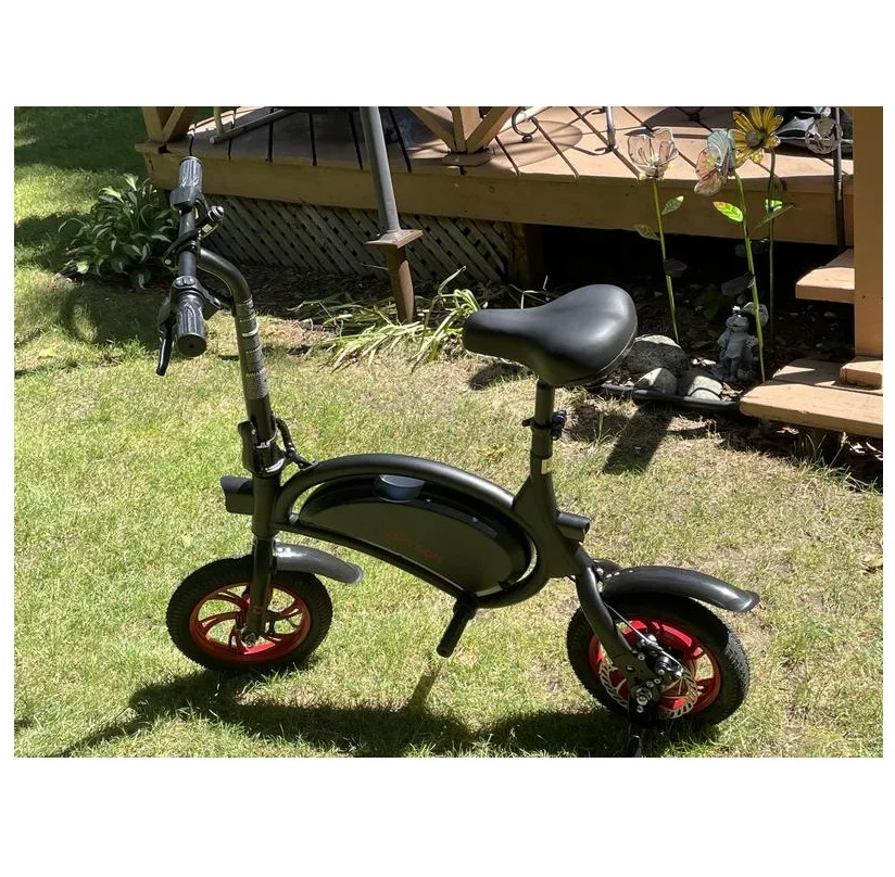 

NEW IN STOKES Bolt Folding Electric Ride-On Bike, Easy to Fold, Built-in Carry Handle, Twist Throttle, Up to 15.5 MPH, Ages 13+