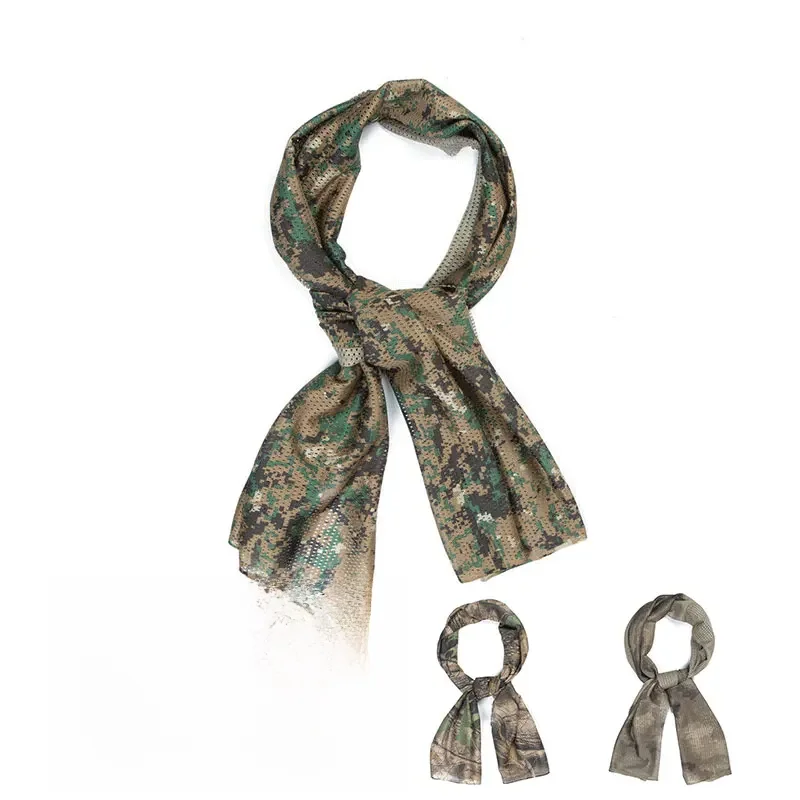 AliExpress ULILICOO Tactical Scarf Camouflage Mesh Net Scarves Camo Scarfs Outdoor Sport Sniper Face Veil Wargame Camping Hunting Cycling