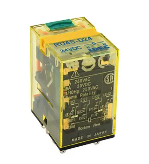 RU4S-A220 RU Series Universal Relays Single Contact Plug-in Terminal With Latching Lever 4PDT Standard (with LED Indicator)