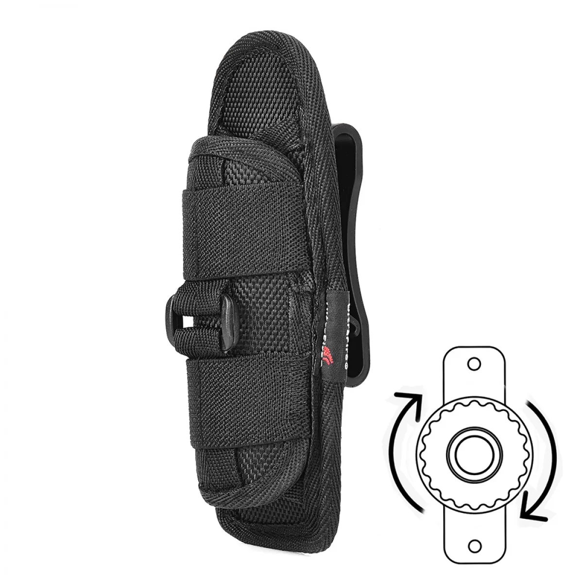 Ultra fire 402 holster taschenlampe nylon tuch leichte bequeme pu 18650 fackel abdeckung multi-size handy