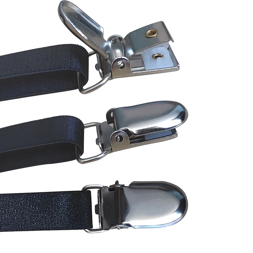 2 pièces/ensemble chemise pour hommes reste porte-jarretelles ceintures réglables élastiques porte-chemise sangles garder la chemise rentrée dans les bretelles de jambe antidérapantes