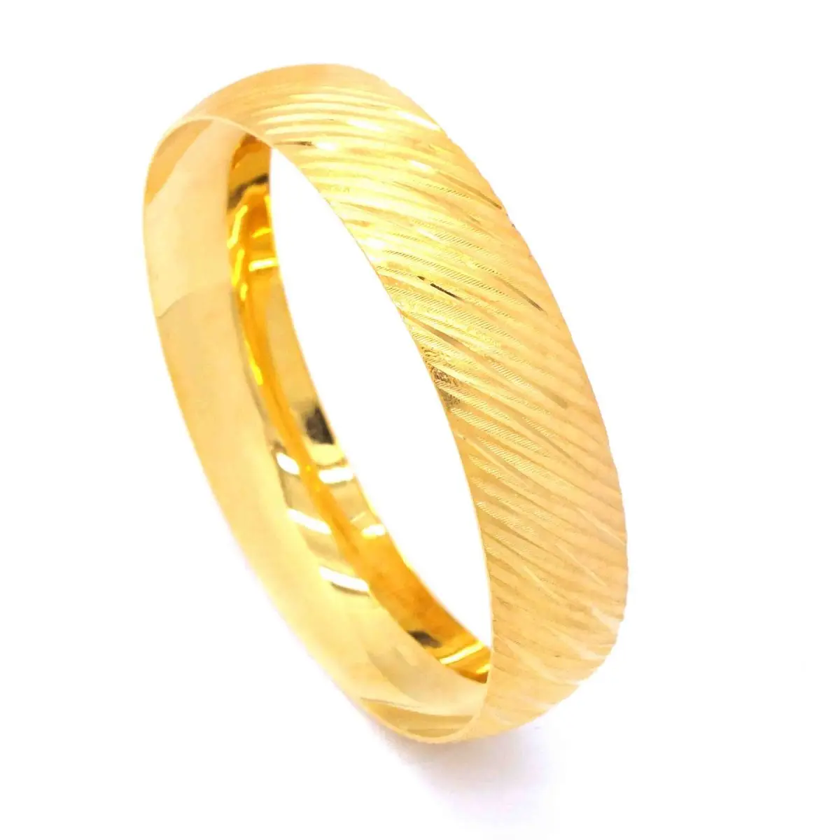 

Wholesale 22 Carat 1.5 Cm Width Pure Gold Plated Women's Shard Glass Bracelet Bangle Bracelet 2023 New Fashion Trend Stainless