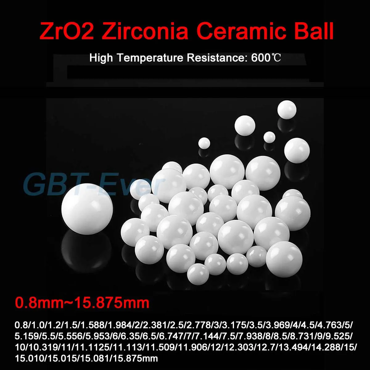 

1-50Pcs G10 ZrO2 Zirconia Zirconium Oxide Ceramic Ball 0.8/1/1.2/1.5/1.588/1.984/2 ~ 15.875mm High Precision Smooth Bearing Ball