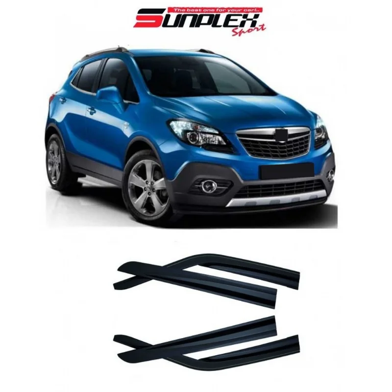 Car window accessories For Opel Mokka 2013-2019 Sport Style window deflector rain cover visor awnings