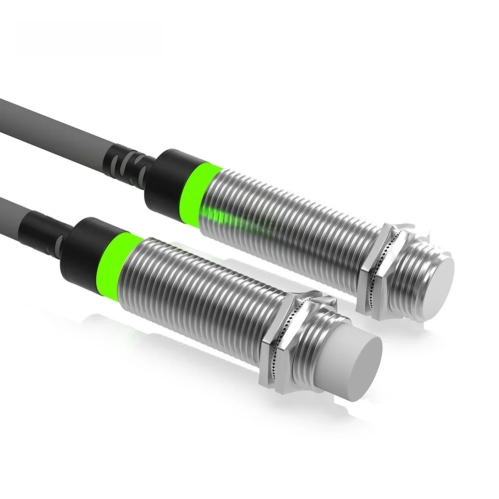 GTRIC Czujnik indukcyjny dalekiego zasięgu Metalowy przełącznik zbliżeniowy M12 NPN PNP NO NC 10-30V DC Zasięg czujnika płaskiego i niepłaskiego 4mm 8mm — zdjęcie produktu 7