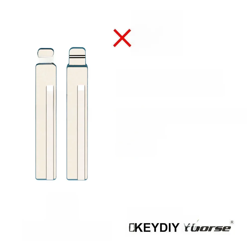 Lame de clé à distance pour voiture, Xhorse, Keydiy, KIA, Hyundai Style, KD, VVDI, HYN17R, HY18R, #130, 10 pièces