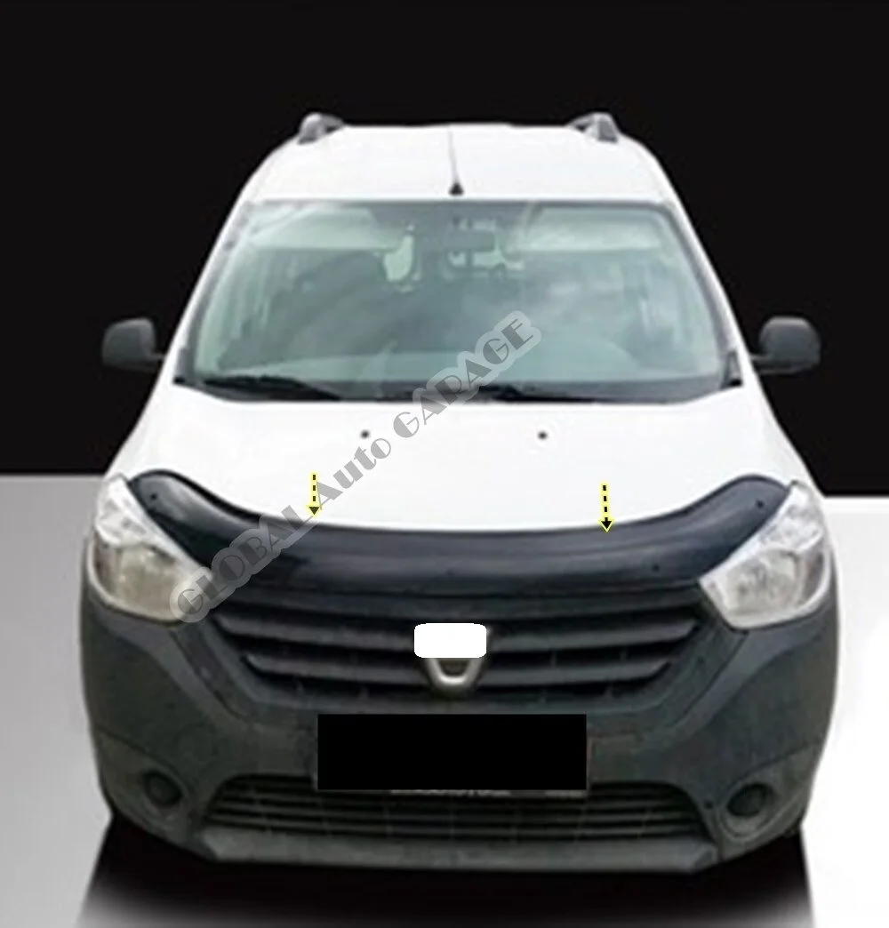 For Dacia Dokker  2012-2021 Front Bug Shield Hood Deflector Guard Bonnet Protector Car Auto Accessory Car-Styling Accessories