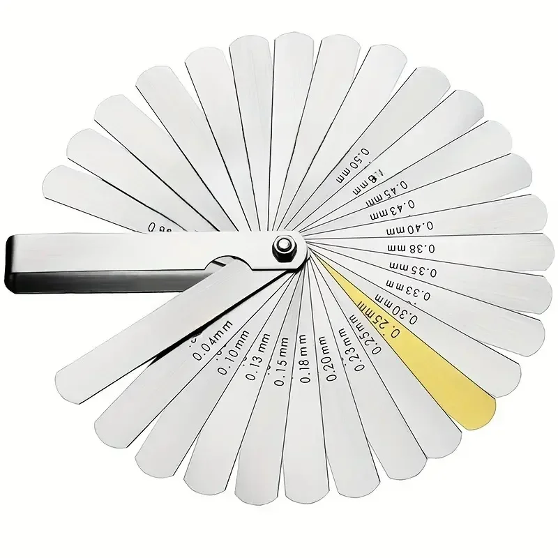 Outil de mesure de feuille de cuivre, jauge d'épaisseur Fuchsia, télémètre en alliage, vanne, écart de 0.04 à 0.88mm, 32
