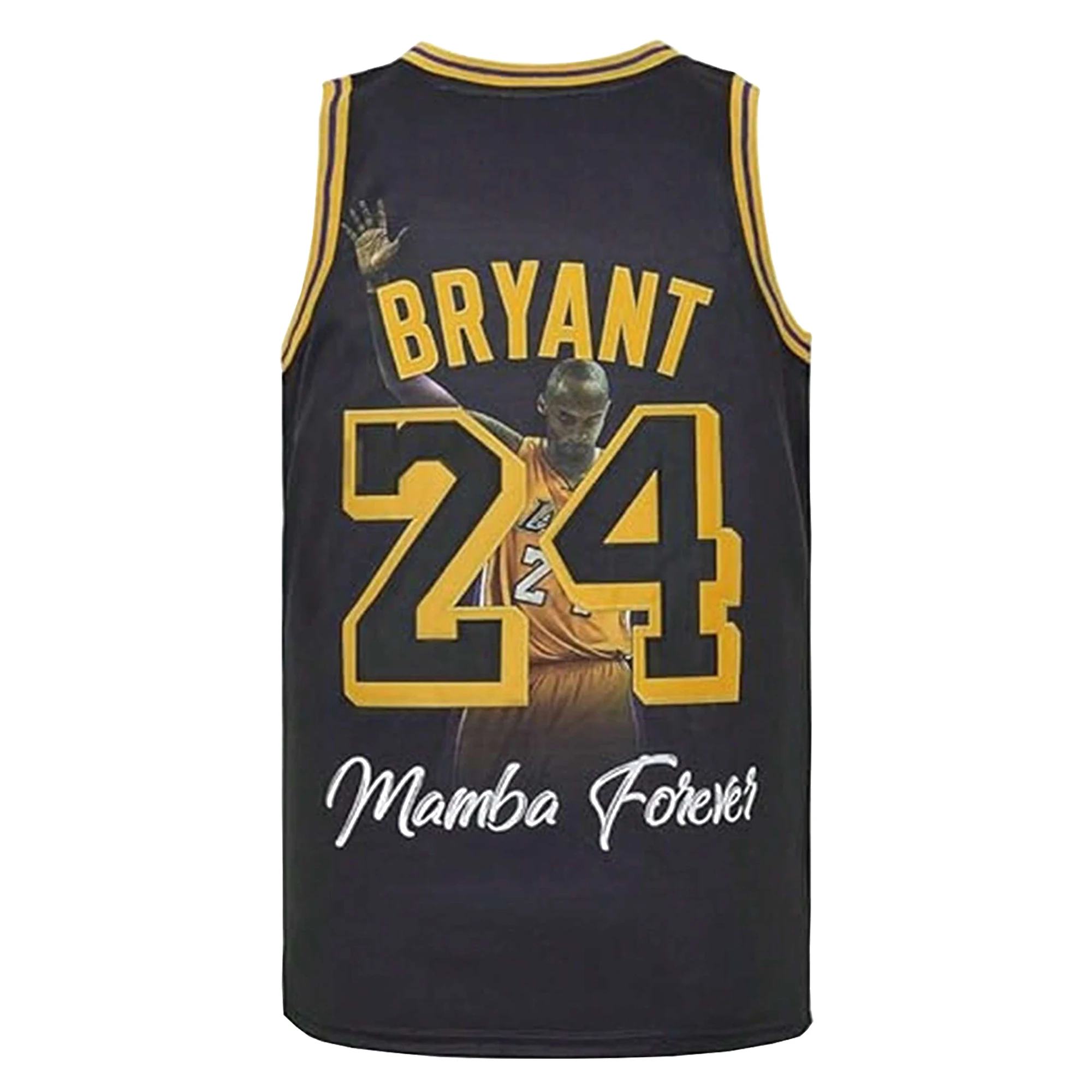 Letter Embroidery Vest，Men's #8-24 Mamba Legend Portrait Commemoration Basketball Jersey，Fan Gift