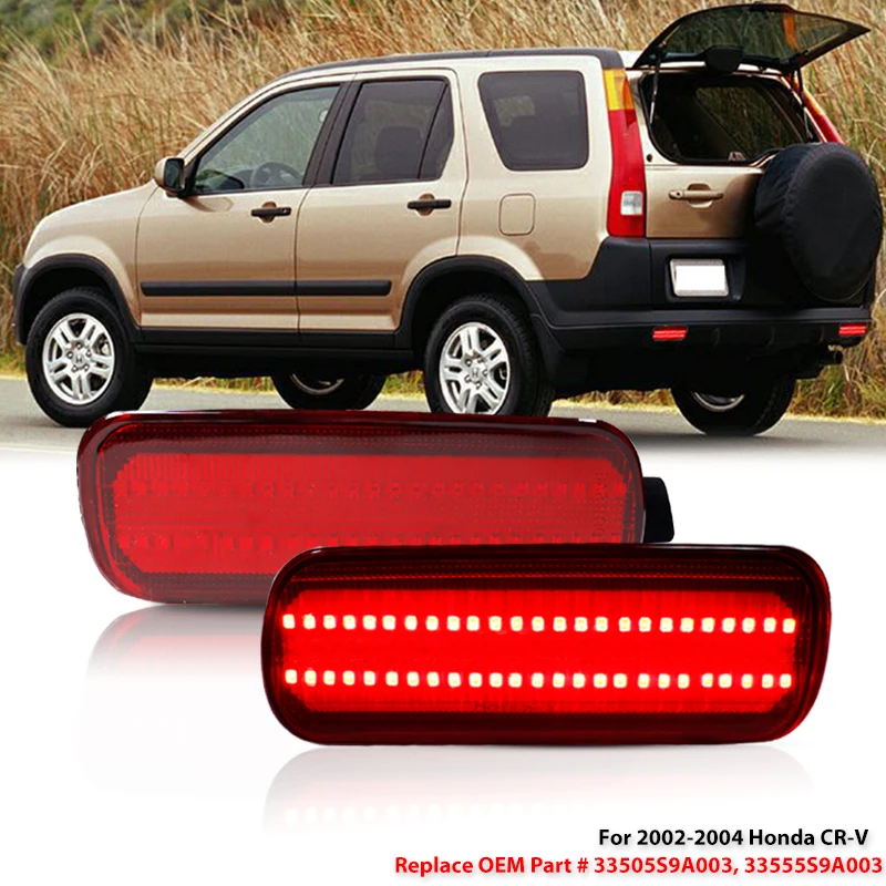 

Для Honda CR-V 2002-2004 годов, отражатель заднего бампера автомобиля, противотуманные фары, задние стоп-сигналы 33505S9A003, 33555S9A003