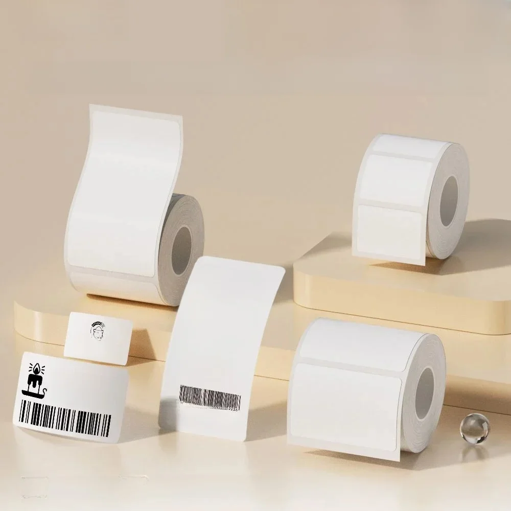 NIIMBOT B21/B1/B3S Pełna biała seria Termiczna naklejka na etykiety Papier do druku 20-50 mm — zdjęcie 2