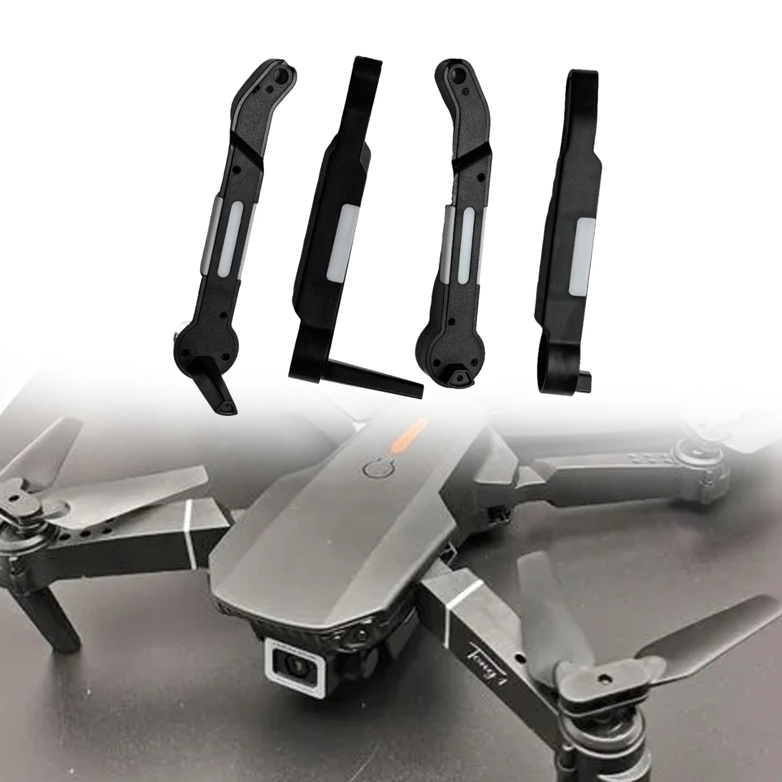 4Pcs Drone Motor Arm Set Professional Body Frame Accessory Axis Arms Repair Parts Front and Rear Assembly for E88 Replaces