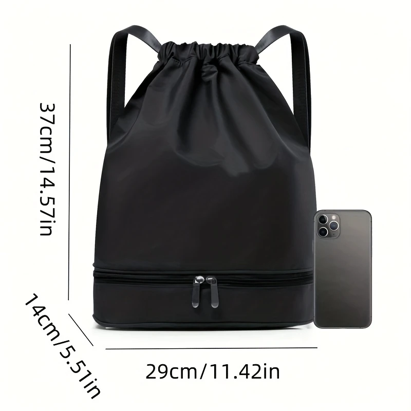 Women's Ballerina Print Backpack, Lightweight Nylon, Adjustable Straps Zipper Bag for Travel Gym Commute Dance‑Lovers Gift view 2