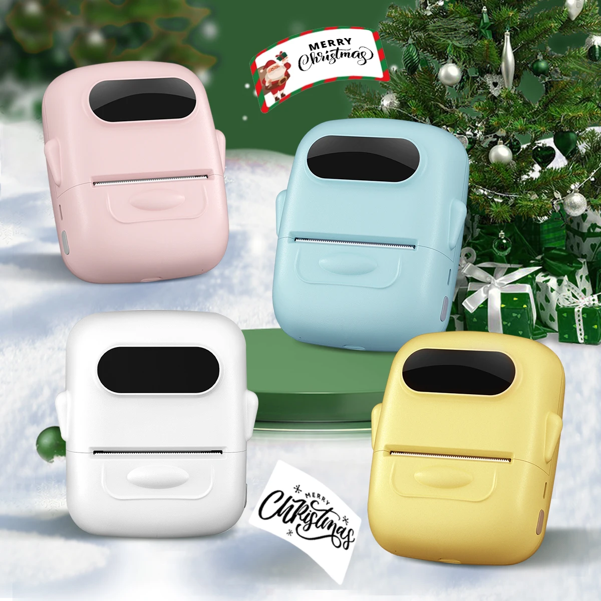 P50 Thermodrucker mit Bändern, 2-Zoll-Klebeetikettendrucker, Mini-Bluetooth-Aufkleber, Druckerhersteller, unterstützt Smartphones, PC