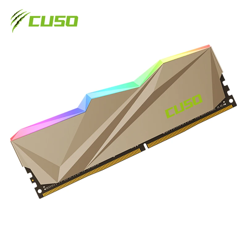 CUSO ddr4 RAM RGB 32G 16GBx2 3200MHz 3600MHz Memória Ram Gaming Memória DIMM Para Desktop Dual Channel memória ram ddr4