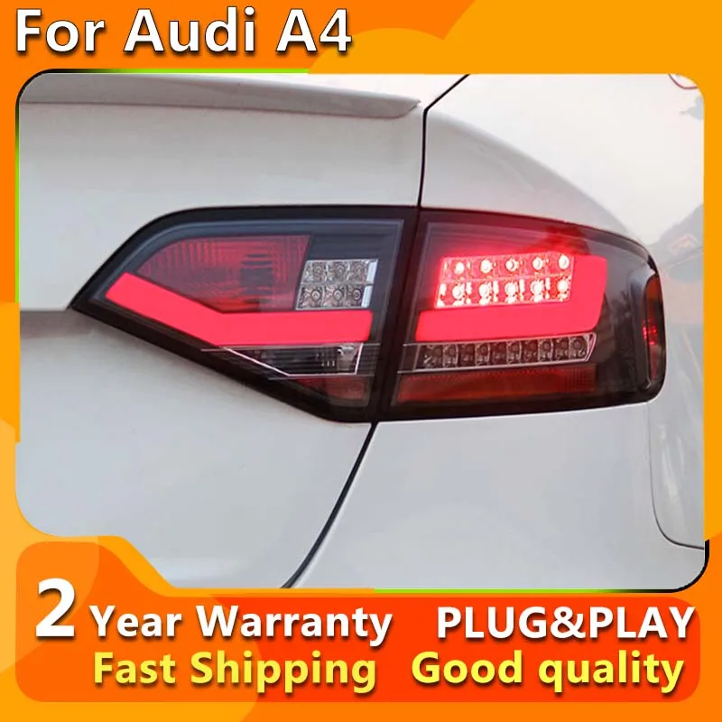 Car Styling Taillights for Audi A4 B8 2009-2012 A4L LED Tail Light DRL Fog Lamp Tail Lamp Turn Signal Rear Reverse Brake