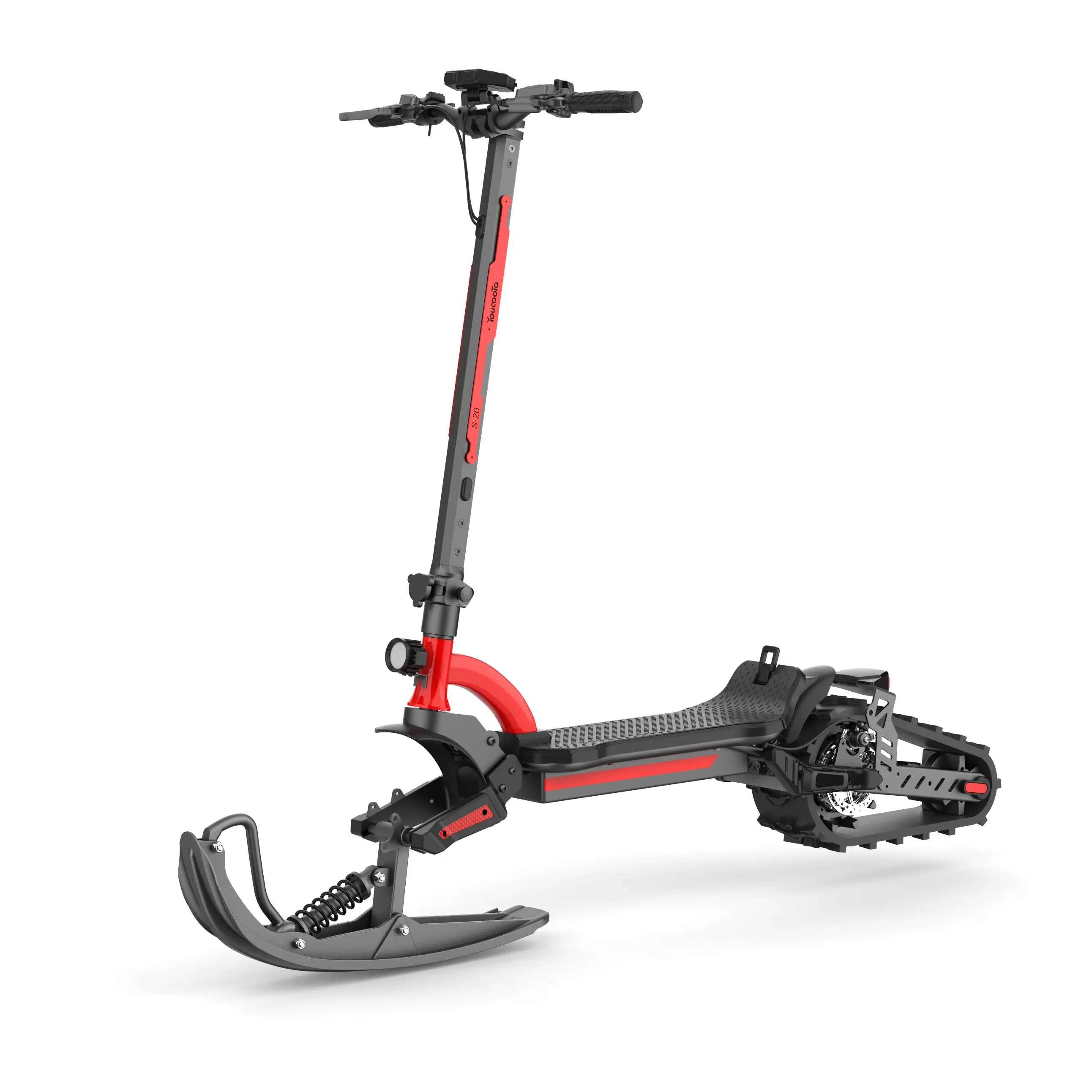 

2026 Updated All-Terrain Snow Scooter 3-in-1 2000W 48V20Ah Snow Sled E-Scooter S15 Tracked Electric Scooter with Ski Convert Kit